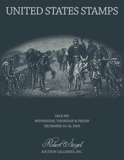 Catalog Cover Sale no. 982 — Siegel Auction Galleries