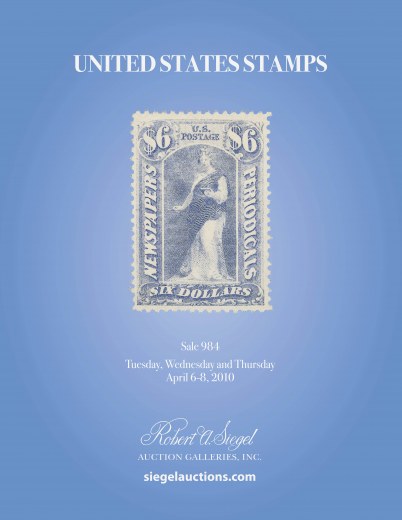 Catalog Cover Sale no. 984 — Siegel Auction Galleries