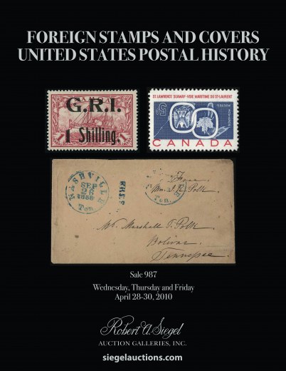 Catalog Cover Sale no. 987 — Siegel Auction Galleries