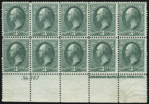 Sale 904, Lot 170, 1870-88 Bank Note Issues (Scott 179-218)