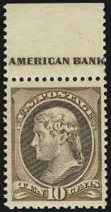 Sale 904, Lot 173, 1870-88 Bank Note Issues (Scott 179-218)