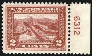 Sale 904, Lot 381, Panama-Pacific Issue