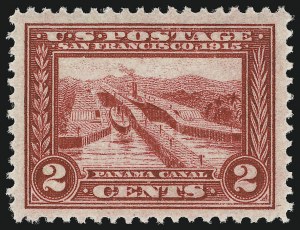 Sale Number 904, Lot Number 382, Panama-Pacific Issue