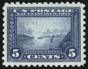 Sale 904, Lot 393, Panama-Pacific Issue