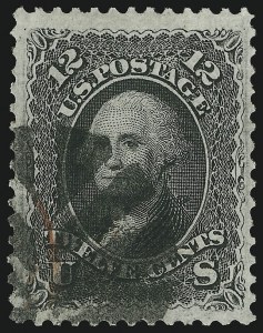 Sale 904, Lot 87, 1867-68 Grilled Issue