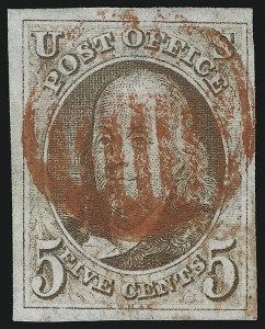 Sale 905, Lot 1140, 1847 Issue