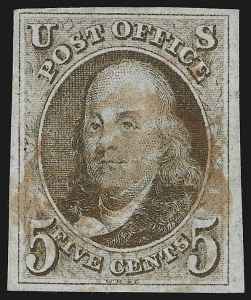 Sale 905, Lot 1156, 1847 Issue