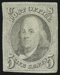 Sale 905, Lot 1212, 1847 Issue