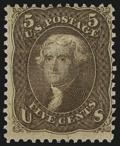 Sale 905, Lot 1561, 1867-68 Grilled Issue