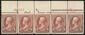 Sale 905, Lot 1924, 1870-88 Bank Note Issues (Scott 205 thru 218)