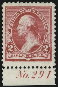 Sale 905, Lot 1950, 1890 Small Bank Note Issue (Scott 219 thru 229)
