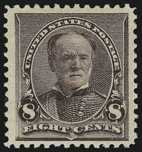 Sale 905, Lot 1963, 1890 Small Bank Note Issue (Scott 219 thru 229), 8c Lilac (225) Sale 905, Lot 1963, 1890 Small Bank Note Issue (Scott 219 thru 229)