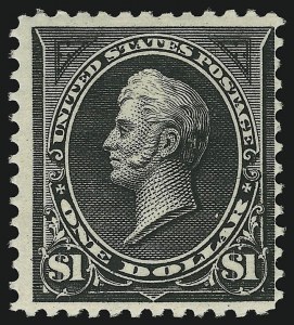 Sale 905, Lot 2165, 1894-98 Bureau Issues (Scott 264 thru 284), $1.00 Black, Ty. II (276A) Sale 905, Lot 2165, 1894-98 Bureau Issues (Scott 264 thru 284)