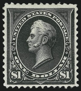 Sale 905, Lot 2167, 1894-98 Bureau Issues (Scott 264 thru 284), $1.00 Black, Ty. II (276A) Sale 905, Lot 2167, 1894-98 Bureau Issues (Scott 264 thru 284)