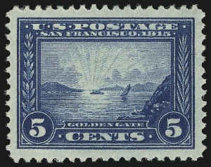 Sale 905, Lot 2505, 1913-15 Panama-Pacific Issue (Scott 397 thru 404)