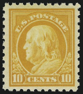 Sale 905, Lot 2573, Washington-Franklin Issues (Scott 424 to 458), 10c Orange Yellow (433) Sale 905, Lot 2573, Washington-Franklin Issues (Scott 424 to 458)