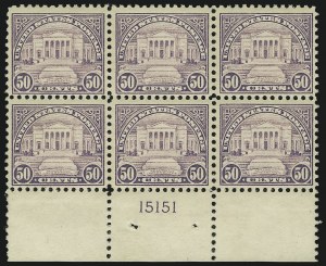 Sale 905, Lot 2763, 1922-25 Issue (Scott 551 to Later Issues), 50c Lilac (570) Sale 905, Lot 2763, 1922-25 Issue (Scott 551 to Later Issues)