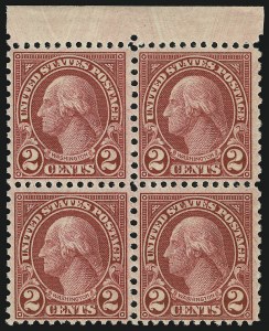 Sale 905, Lot 2781, 1922-25 Issue (Scott 551 to Later Issues), 2c Carmine, Rotary (579) Sale 905, Lot 2781, 1922-25 Issue (Scott 551 to Later Issues)
