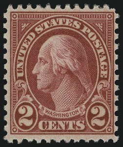 Sale 905, Lot 2812, 1922-25 Issue (Scott 551 to Later Issues), 2c Carmine, Ty. II (634A) Sale 905, Lot 2812, 1922-25 Issue (Scott 551 to Later Issues)
