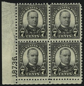 Sale 905, Lot 2818, 1922-25 Issue (Scott 551 to Later Issues), 7c Kans. Ovpt. (665) Sale 905, Lot 2818, 1922-25 Issue (Scott 551 to Later Issues)