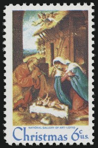 Sale 905, Lot 2833, 1922-25 Issue (Scott 551 to Later Issues), 6c Christmas, Black Omitted (1414b) Sale 905, Lot 2833, 1922-25 Issue (Scott 551 to Later Issues)