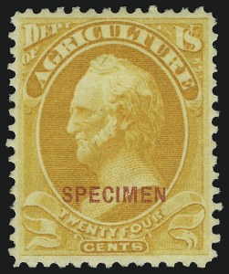 Sale 905, Lot 3313, Official Specimens and Sepcimens