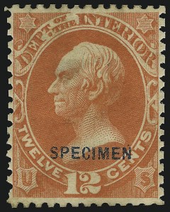 Sale 905, Lot 3319, Official Specimens and Sepcimens
