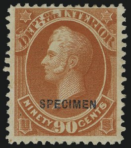 Sale 905, Lot 3325, Official Specimens and Sepcimens