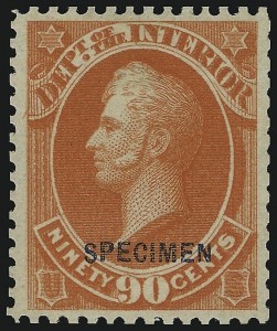 Sale 905, Lot 3326, Official Specimens and Sepcimens