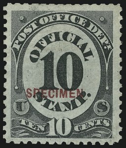 Sale 905, Lot 3344, Official Specimens and Sepcimens