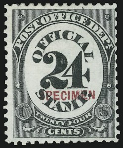 Sale 905, Lot 3348, Official Specimens and Sepcimens