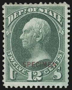 Sale 905, Lot 3351, Official Specimens and Sepcimens