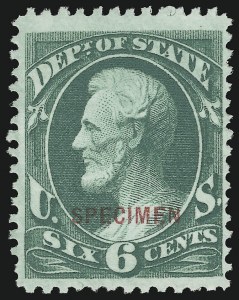 Sale 905, Lot 3355, Official Specimens and Sepcimens