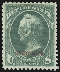 Sale 905, Lot 3360, Official Specimens and Sepcimens