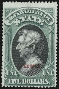 Sale 905, Lot 3364, Official Specimens and Sepcimens