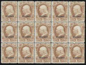 Sale 905, Lot 3380, Official Specimens and Sepcimens