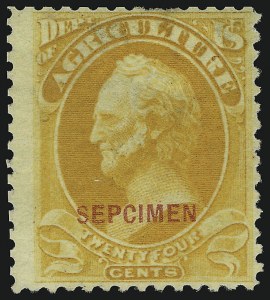 Sale 905, Lot 3394, Official Specimens and Sepcimens