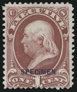 Sale 905, Lot 3395, Official Specimens and Sepcimens