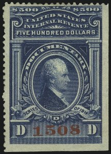 Sale 905, Lot 3589, Revenues