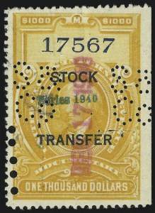 Sale 905, Lot 3598, Revenues
