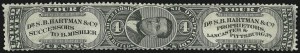 Sale 905, Lot 3655, Private Die Proprietary Stamps