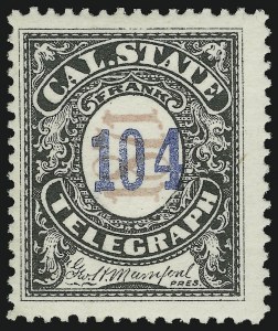 Sale 905, Lot 3767, Telegraph Stamps