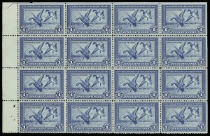 Sale 913, Lot 1002, Hunting Permit Multiples and Panes