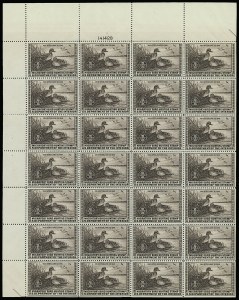 Sale 913, Lot 1006, Hunting Permit Multiples and Panes