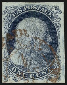 Sale 913, Lot 533, 1c 1851-56 Issue