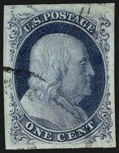 Sale 913, Lot 538, 1c 1851-56 Issue