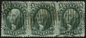Sale 913, Lot 586, 10c-90c 1857-60 Issue