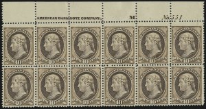 Sale 913, Lot 772, 1870-88 Bank Note Issues (Scott 205 thru 218)
