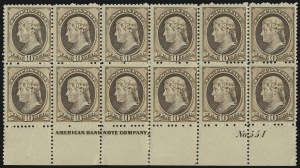 Sale 913, Lot 774, 1870-88 Bank Note Issues (Scott 205 thru 218)