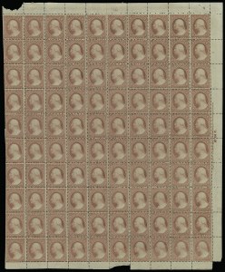 Sale 913, Lot 963, Complete Sheets and Panes